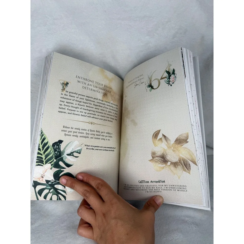 Steven Canyon Law of Attraction Guided Journal Unisex OS White Like New Manifest